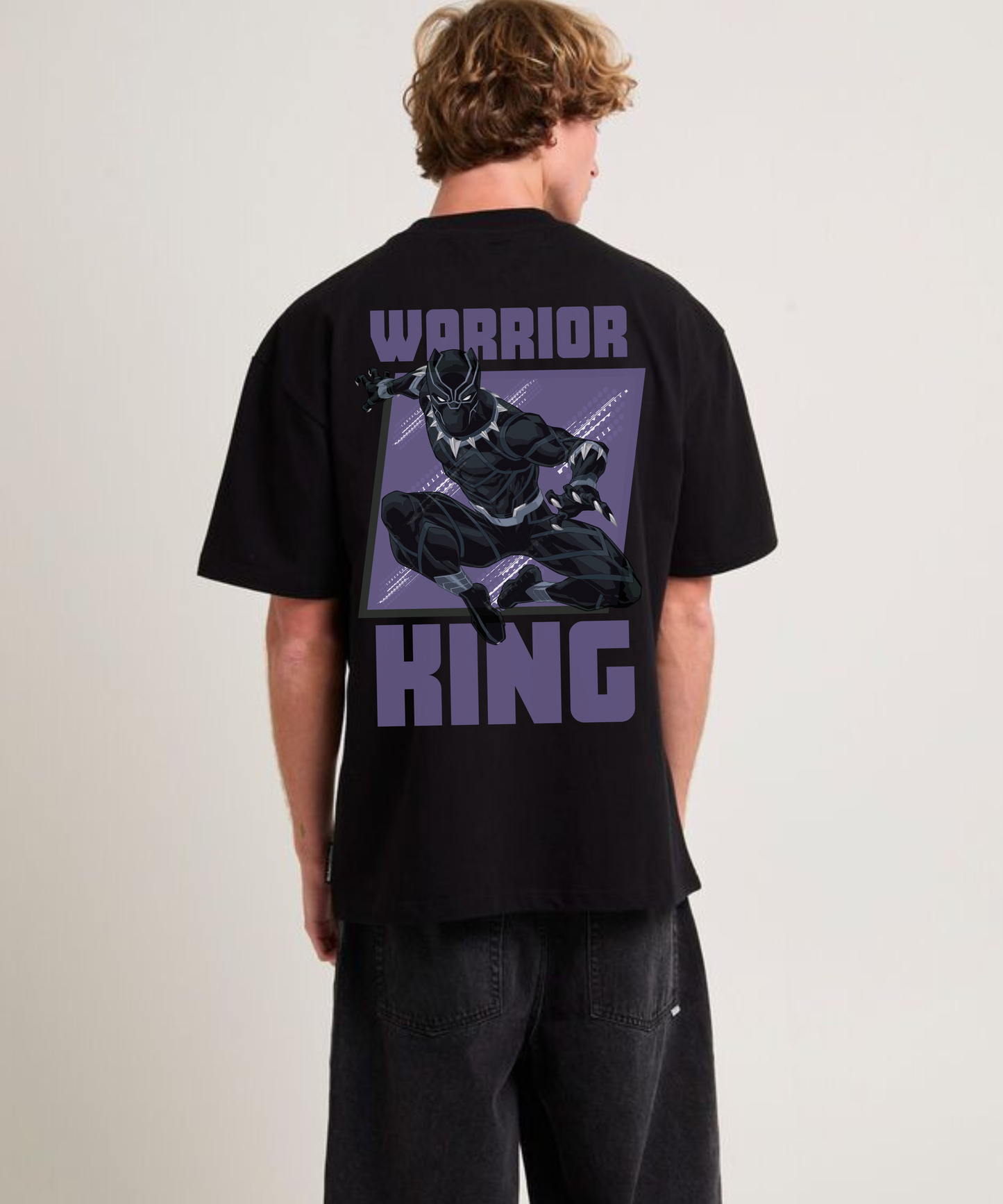 black panther Terry Oversized Tee